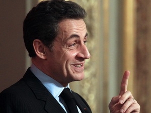 Tổng thống Pháp Nicolas Sarkozy.