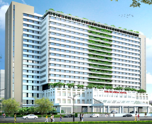 The perspective of Highrises and Commercial Complexe