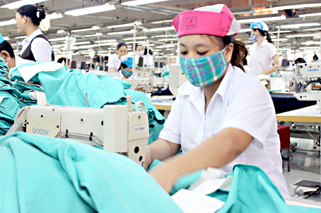 Production at Dong Tien Garment Company