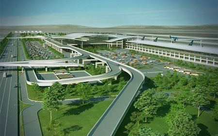 The sketch of Long Thanh International Airport.