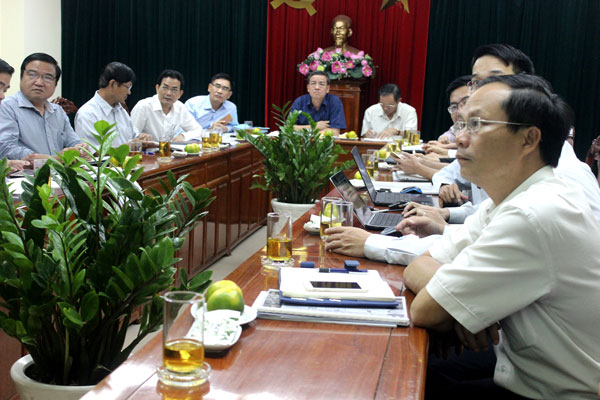 At the working session.