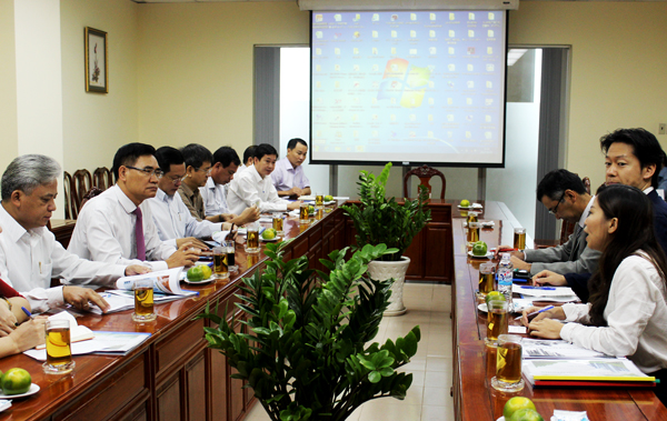 At the working session.