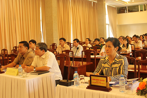 At the working session.