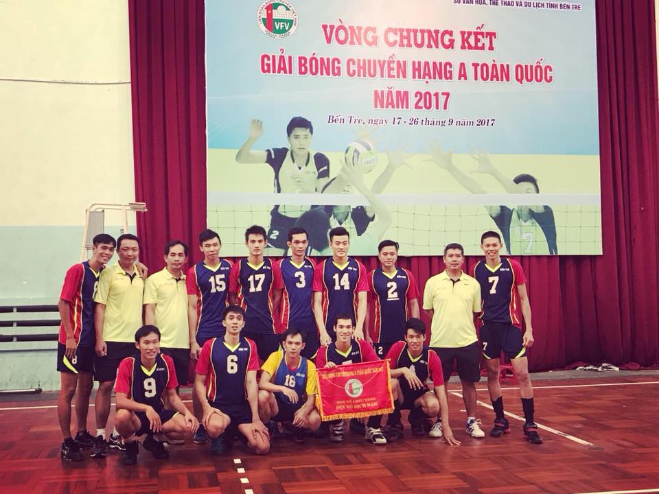 Đội nam bóng chuyền Bến Tre giành giải nhất VCK giải bóng chuyền hạng A.