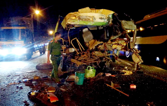 The scene of the accident.