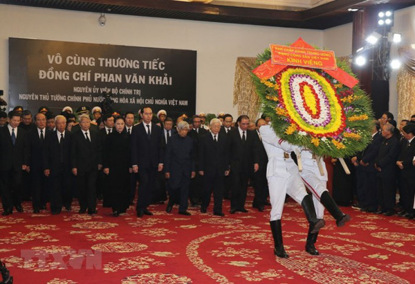Kết quả hình ảnh cho lễ viếng nguyên Thủ tướng Phan Văn Khải tiếp tục diễn ra trọng thể
