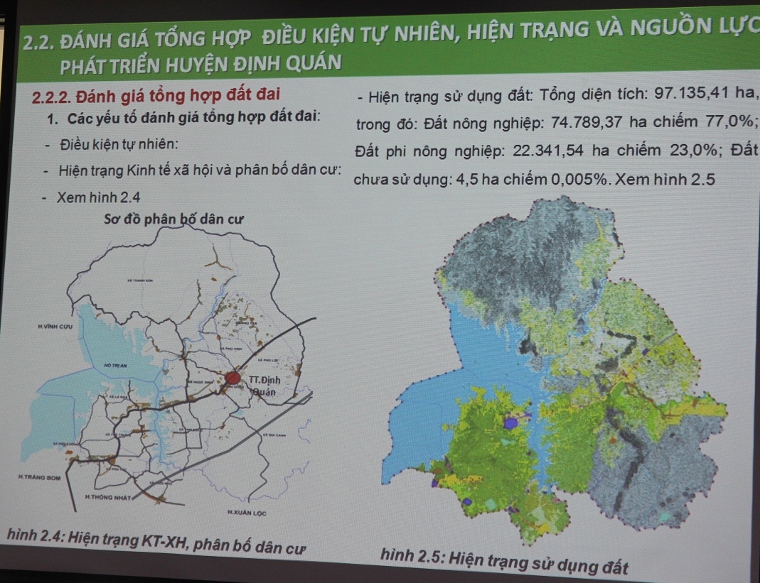Bản đồ quy hoạch xây dựng huyện Định Quán