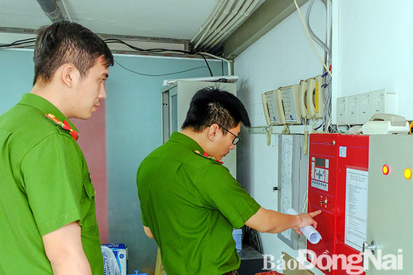 Äoà n kiá»m tra liên ngà nh vá» phòng cháy, chữa cháy cá»§a tá»nh kiá»m tra há» thá»ng bÆ¡m chữa cháy cá»§a tòa nhà The Mira Central Park (TP.Biên Hòa)