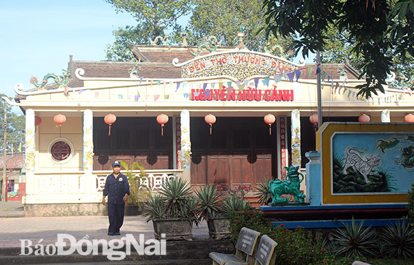 Di tích đền thờ Nguyễn Hữu Cảnh, phường Hiệp Hòa (TP.Biên Hòa) khởi công trùng tu, tôn tạo vào ngày 3-1 vừa qua. Ảnh: L.Na