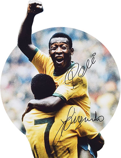 Huyền thoại Pelé ăn mừng chiến thắng trong trận chung kết World Cup 1970