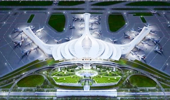 Thủ tướng đề nghị tỉnh phải tập trung giải ngân số vốn hơn 17 ngàn tỷ đồng cho Dự án Sân bay Long Thành trong năm nay. Trong ảnh: Mô hình thiết kế kiến trúc sân bay Long Thành (Ảnh: ACV)