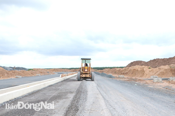 Thi công khu tái định cư Lộc An - Bình Sơn