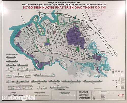 Sơ đồ quy hoạch phát triển giao thông H.Nhơn Trạch