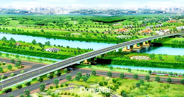 Cầu Thống Nhất thuộc dự án Đường trục trung tâm TP.Biên Hòa dự kiến sẽ được khởi công xây dựng vào cuối năm 2021
