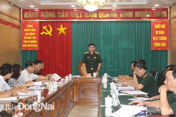 Thiếu tướng, TS.Nguyễn Hoàng Nhiên kết luận buổi làm việc