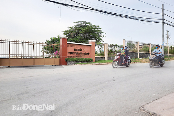 Dự án xây dựng tường rào, mương thu nước và đường truyền quan trắc khu xử lý nước thải số 1, TP.Biên Hòa hiện gặp vướng mắc do chưa được bố trí vốn năm 2021