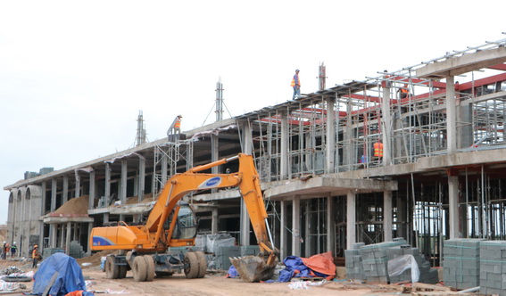 Thi công xây dựng công trình trường mầm non số 1 tại Khu tái định cư Lộc An- Bình Sơn.