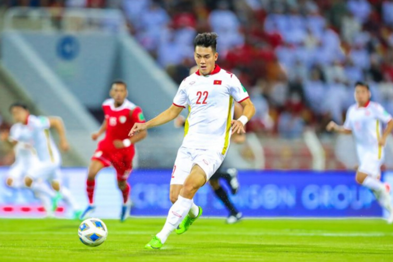 Tiến Linh gây tượng mạnh với bàn thắng vào lưới tuyển Oman. Ảnh: AFC