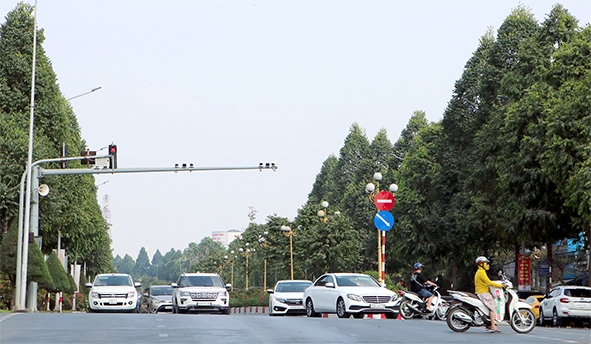Hệ thống camera giám sát giao thông được kết nối với trung tâm điều hành  đô thị thông minh để quản lý, giám sát