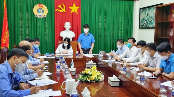 Toàn cảnh buổi làm việc của Ban quản lý dự án thiết chế Công đoàn Tổng liên đoàn Lao động Việt Nam và LĐLĐ tỉnh với các sở, ngành về xây dựng thiết chế Công đoàn tại Đồng Nai