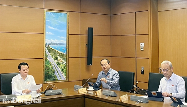 Đại biểu Quản Minh Cường, Phó bí thư Tỉnh ủy, Trưởng đoàn ĐBQH tỉnh