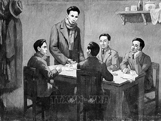 Từ ngày 6-1 – 7-2-1930, Hội nghị hợp nhất các tổ chức Cộng sản, thành lập Đảng Cộng sản Việt Nam họp ở Hong Kong (Trung Quốc) dưới sự chủ trì của đồng chí Nguyễn Ái Quốc thay mặt cho Quốc tế Cộng sản. Ảnh: TTXVN phát