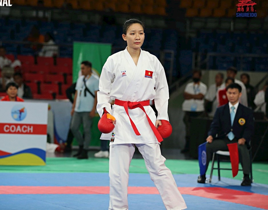 Việt Nam xếp nhất toàn đoàn giải vô địch Karate Đông Nam Á