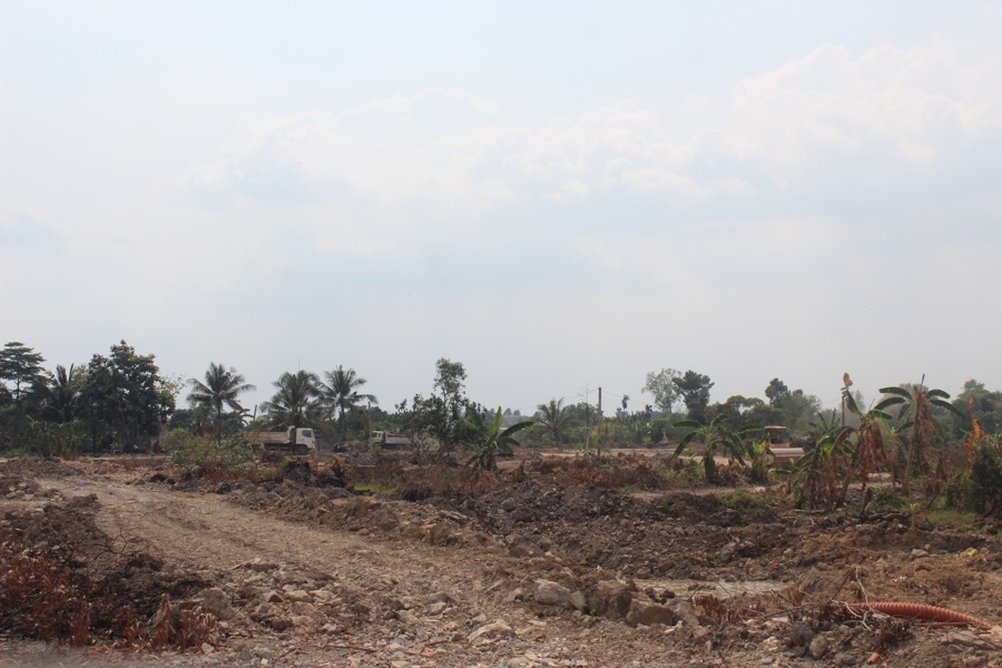 Dự án Khu dân cư Phước Tân khi đang thi công hạ tầng.