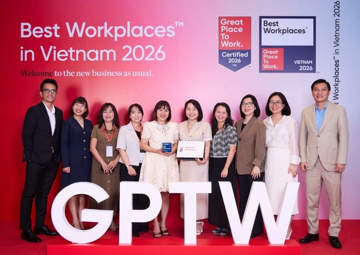 AMWAY Việt Nam hai năm liên tiếp đứng top nơi làm việc xuất sắc hàng đầu Việt Nam 2026