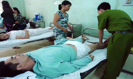 Đối tượng Nguyễn Phương Tây đang được theo dõi để bắt giữ tại bệnh viện.