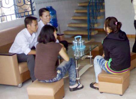 Trao đổi với P.V, nhân viên của công ty Đ.H.P luôn thuyết phục sớm nộp tiền để trở thành người của công ty.