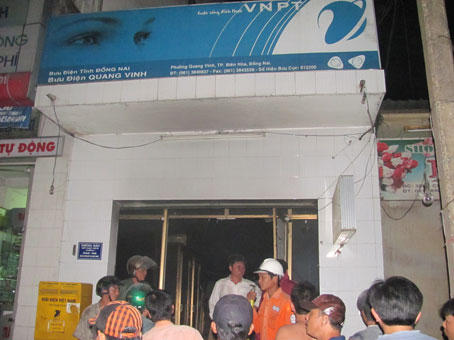 Bưu điện phường Quang Vinh - nơi bị cháy