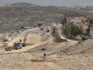 Công trường xây dựng khu định cư Dothai Pizgat Zeev ở Đông Jerusalem ngày 16/11/2011. (Nguồn: AFP/TTXVN)