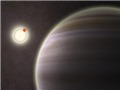 Hình minh họa hành tinh khí PH1 và hai trong số 4 ngôi sao của nó. Ảnh: BBC