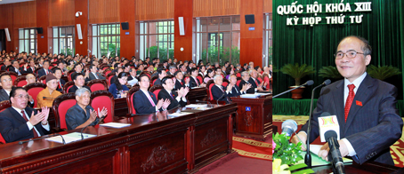 Quang cảnh khai mạc kỳ họp thứ 4, Quốc hội khóa XIII.