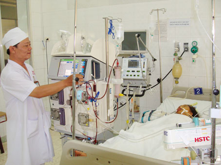 Bệnh nhân điều trị sốt xuất huyết tại Bệnh viện nhi đồng Đồng Nai