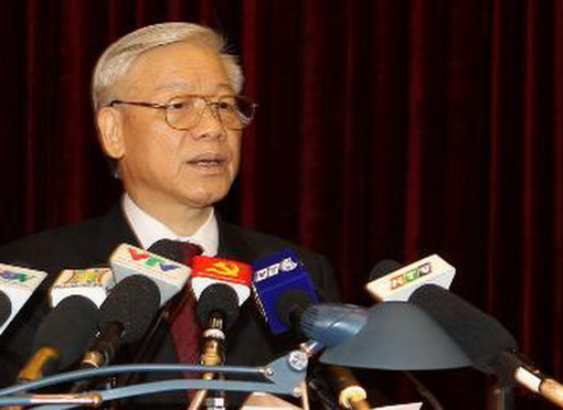 Tổng Bí thư Nguyễn Phú Trọng phát biểu khai mạc tại hội nghị