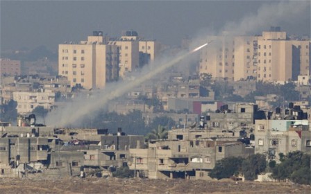 Một vụ Israel bắn rocket vào Dải Gazza. Ảnh: Telegraph.