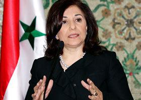 Cố vấn Tổng thống Bashar al-Assad, bà Buthaina Shaaban. Ảnh: Internet