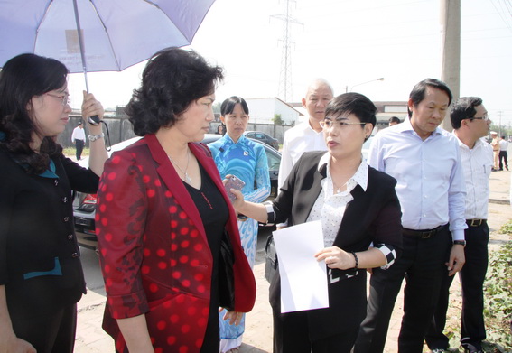 Phó chủ Quốc hội Nguyễn Thị Kim Ngân, cùng đoàn công tác của Ủy ban Thường vụ Quốpc hội