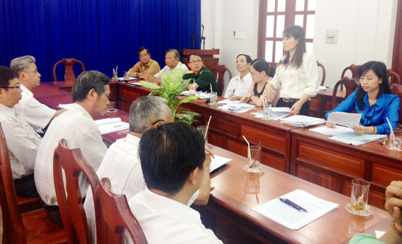  Bà Nguyễn Thị Thu Hiền phát biểu kết luận buổi giám sát