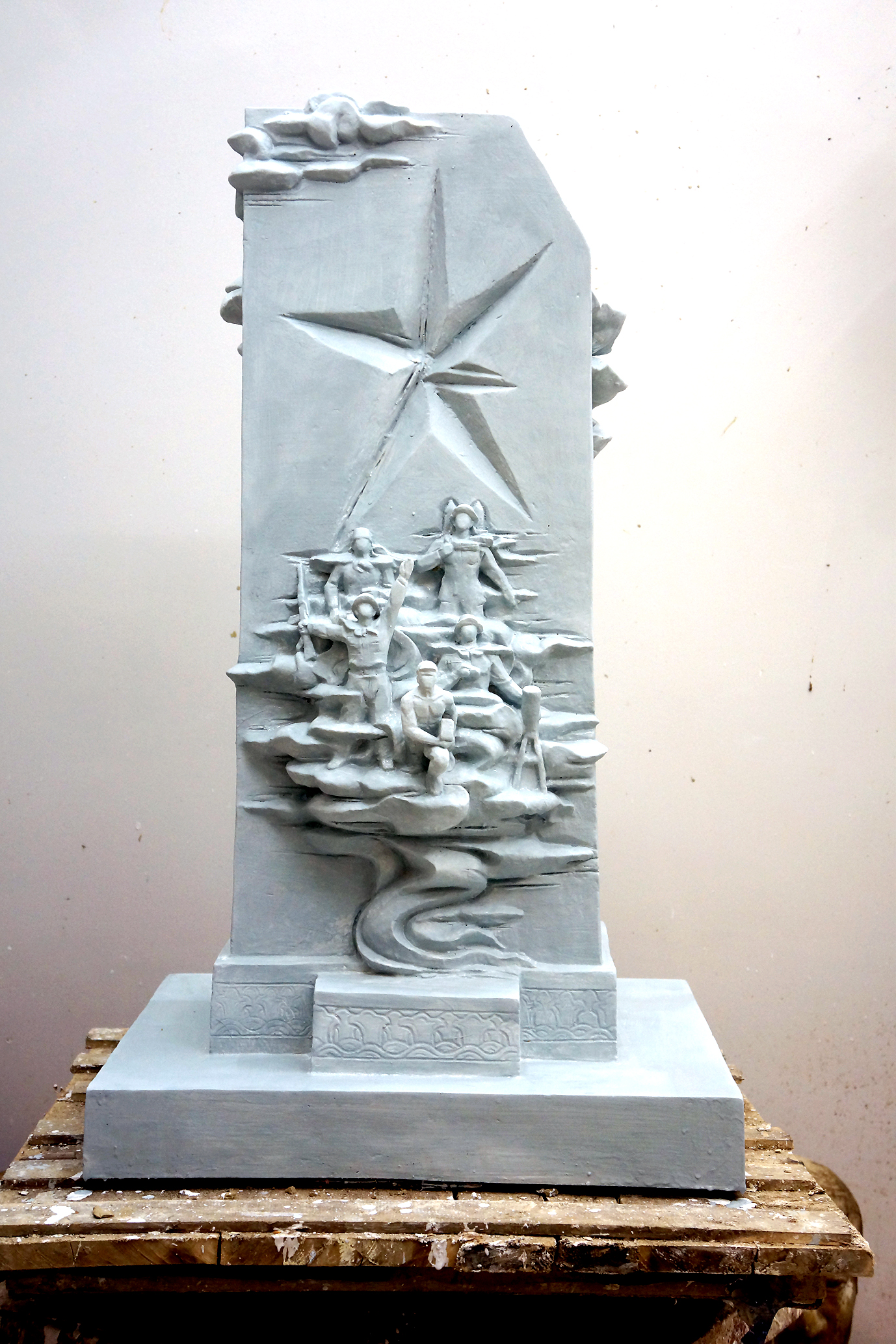 Bản phác thảo của Nhà điêu khắc Nguyễn Phú Cường 