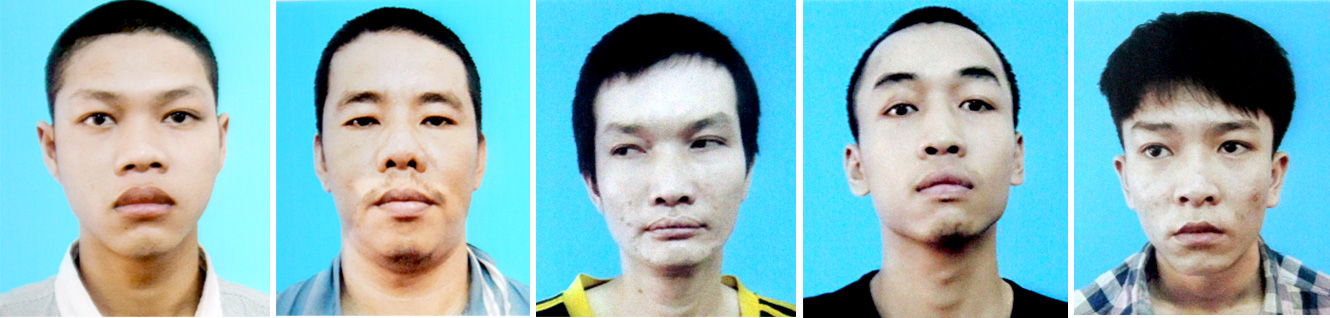 Các đối tượng mua bán, tàng trữ ma túy “đá” bị Công an TP.Biên Hòa bắt giữ.