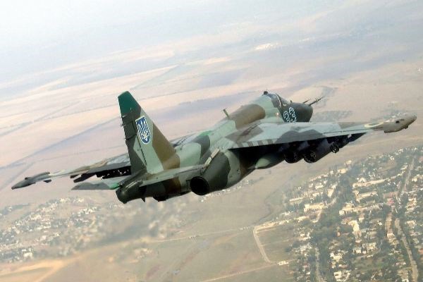 Chiến đấu cơ Su-25 của quân đội Ukraine. (Ảnh minh họa: airheadsfly.com)