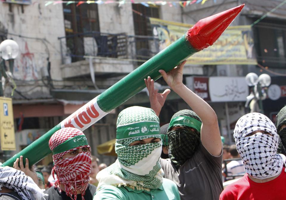 Biểu tình ủng hộ Hamas tại Dải Gaza (Nguồn: AFP)