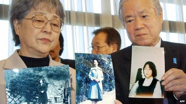 Một gia đình Nhật Bản có người thân nghi bị phía Triều Tiên bắt cóc. (Nguồn: AFP)