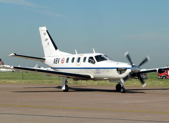 Chiếc Socata TBM-700 cùng loại với chiếc máy bay mất liên lạc (Nguồn: AP)