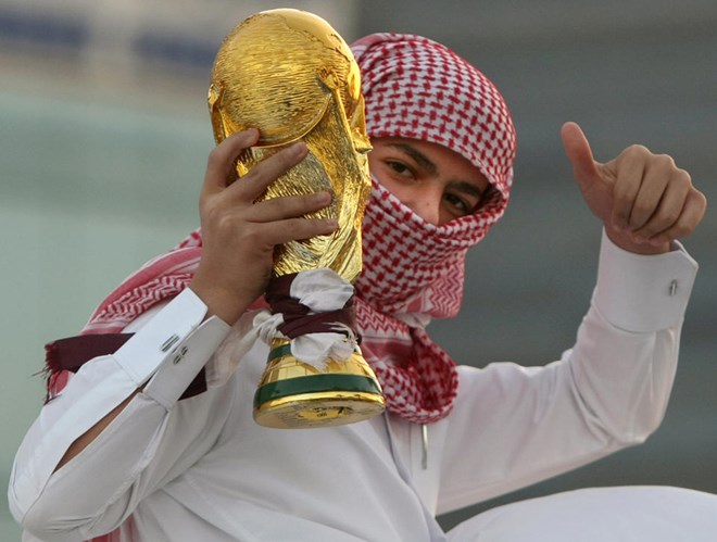 Qatar đang đứng trước nguy cơ bị tước quyền đăng cai World Cup 2022 (Nguồn: AFP)
