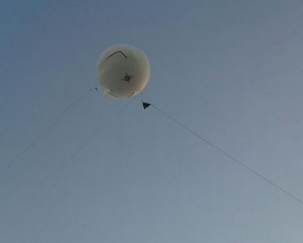 Khinh khí cầu giám sát qua phía Đông Jerusalem. (Nguồn: Jerusalem Post)