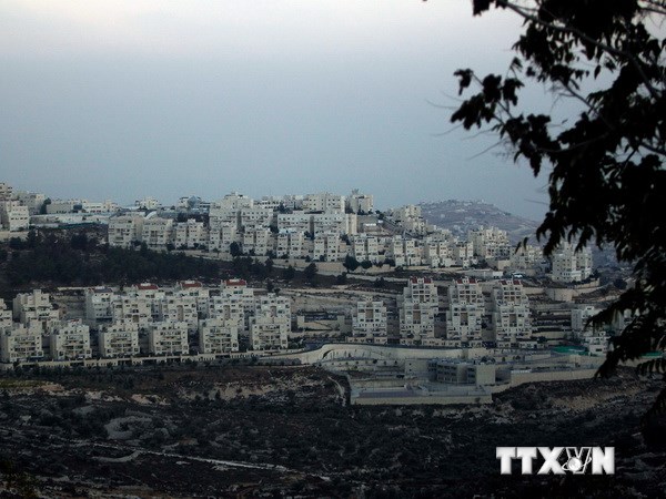 Toàn cảnh khu định cư Do Thái gần Har Homa, phía đông bắc Jerusalem, được xây dựng những năm 90. (Nguồn: THX/TTXVN)